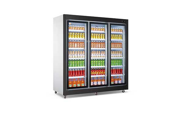 黑鈦金三門分體展示柜